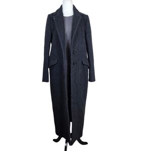Patrizia Pepe Tweed wool and alpaca blend full length Coat